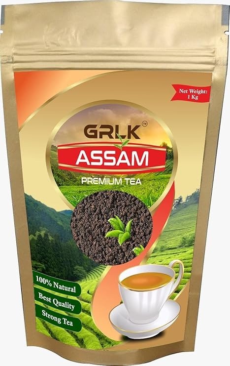 GRLK Assam Black Premium Tea | Strong Best Tea | Premium Special Natural Tea (1Kg)